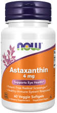 Astaxanthin 4 mg - 60 Veggie Softgels Bottle Front 