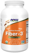 Fiber-3, Organic - 16 oz. Bottle Front