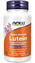 Lutein, Double Strength 20 mg - 90 Veg Capsules Bottle Front