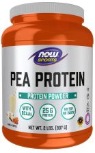 Pea Protein, Vanilla Toffee Powder - 2 lbs. Bottle Front
