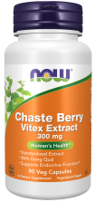 Chaste Berry Vitex Extract 300 mg - 90 Veg Capsules Bottle Front