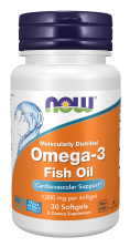 Omega-3, Molecularly Distilled - 30 Softgels Bottle Front