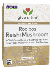 Rooibos Reishi Mushroom Tea - 24 Tea Bags Box Front