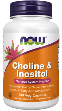Choline & Inositol 500 mg - 100 Veg Capsules bottle front