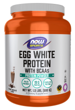Egg White Protein, Creamy Chocolate Powder - 1.5 lbs. Bottle front