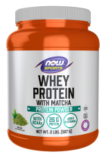 Whey Protein with Matcha Powder - 2 lbs. Bottle Front