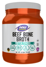 Bone Broth, Beef Powder - 1.2 Lbs. Bottle Front