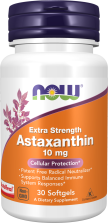 Extra Strength Astaxanthin - 10 mg - 30 Softgels Bottle Front