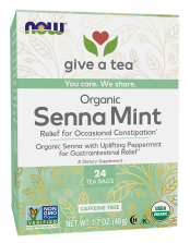 Senna Mint Tea, Organic - 24 Tea Bags Box Front