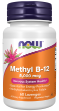 Methyl B-12 5,000 mcg - 60 Lozenges bottle front