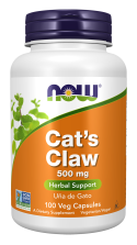 Cat's Claw 500 mg - 100 Veg Capsules Bottle Front