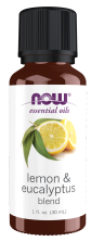 Lemon & Eucalyptus Oil Blend - 1 fl. oz. Bottle Front