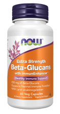 Beta-Glucans with ImmunEnhancer™, Extra Strength - 60 Veg Capsules Bottle Front