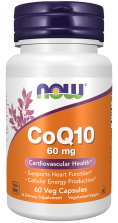 CoQ10 60 mg - 60 Veg Capsules Bottle Front