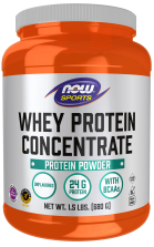 Whey Protein Concentrate Unflavored - 1.5 lbs. Bottle Front