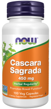 Cascara Sagrada 450 mg - 100 Veg Capsules Bottle Front
