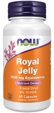 Royal Jelly - 60 Veg Capsules Bottle Front