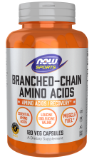 Branched Chain Amino Acids - 120 Veg Capsules Bottle Front