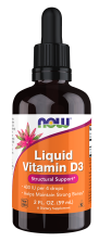 Vitamin D-3 & K-2 - 120 Veg Capsules Bottle Front