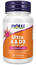 Ultra A & D-3 25,000/1,000 - 100 Softgels Bottle Front