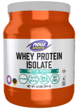 Whey Protein Isolate, Unflavored Powder - 1.2 lb. Bottle front