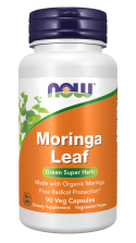Moringa Leaf - 90 Veg Capsules Bottle Front