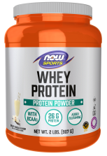 Whey Protein, Creamy Vanilla Powder - 2 lbs. bottle front