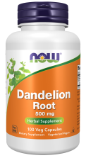 Dandelion Root 500 mg - 100 Veg Capsules Bottle Front