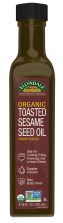 Sesame Seed Oil, Toasted & Organic - 8.45 fl. oz. Bottle Front