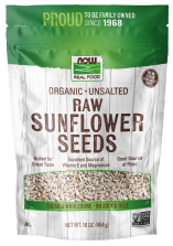 Sunflower Seeds, Organic, Raw & Unsalted - 16 oz.
