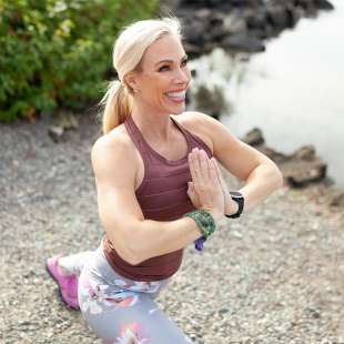 Laura Mak Quest Doing Yoga outdoors