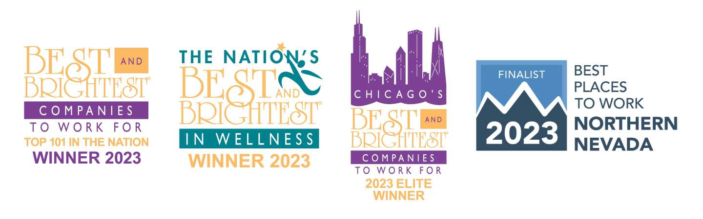 Best Brightest National, Chicago and Nevada Award Logos