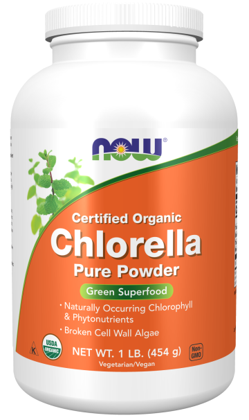 Chlorella Powder, Organic - 1 lb. Bottle