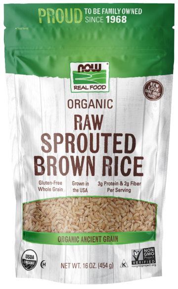 Sprouted Brown Rice, Organic - 16 oz. Bag