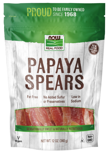 Papaya Spears- 12 oz Bag Front