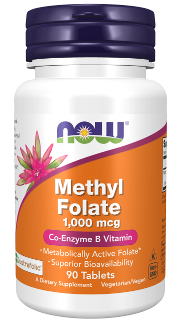 Methyl Folate 1,000 mcg - 90 Tablets bottle front