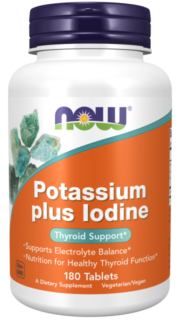 Potassium plus Iodine - 180 Tablets Bottle Front