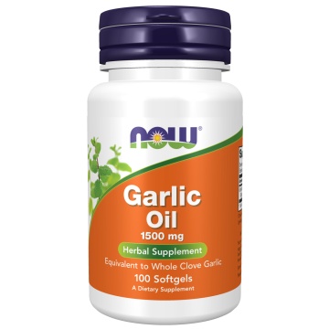 Garlic Oil 1500 mg - 100 Softgels Bottle Front