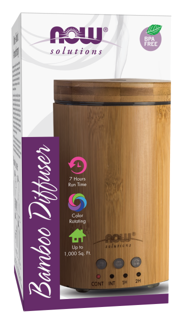 Ultrasonic Real Bamboo Essential Oil Diffuser Box Front