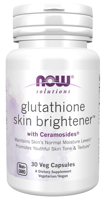 Glutathione Skin Brightener™ with Ceramosides® - 30 Veg Capsules Bottle Front