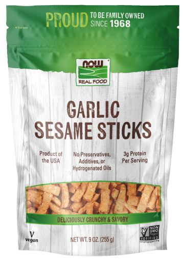 Garlic Sesame Sticks - 9 oz. Bag Front