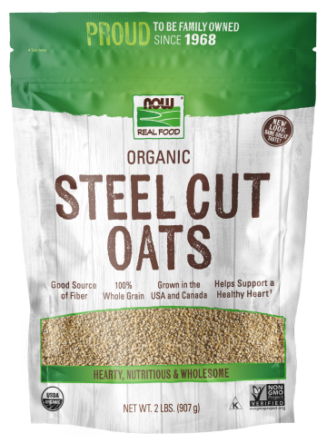 Steel Cut Oats, Organic - 2 lb. Bag Front