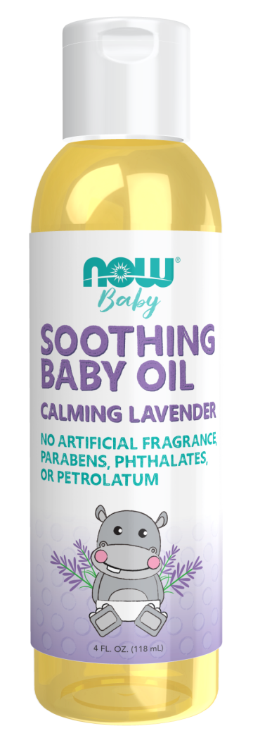 Soothing Baby Oil, Calming Lavender - 4 fl. oz. Bottle Front