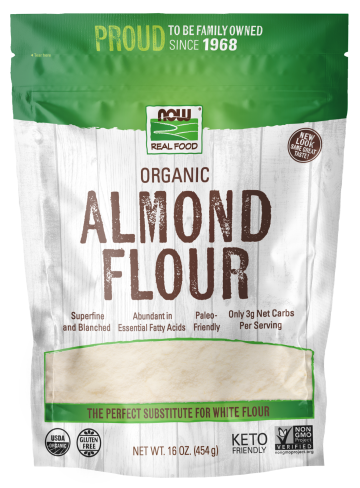 Almond Flour, Organic - 16 oz. Bag Front