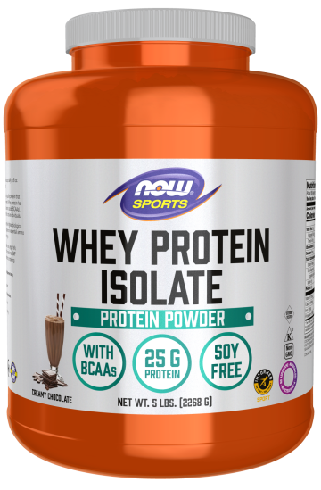 Whey Protein Isolate, Creamy Chocolate Powder - 5 lbs. Canaster Front
