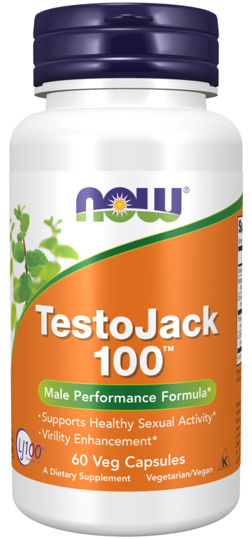 TestoJack 100™ - 60 Veg Capsules Bottle Front