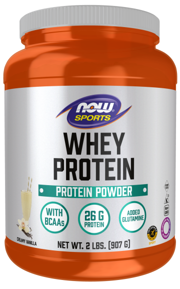 Whey Protein, Creamy Vanilla Powder - 2 lbs. bottle front