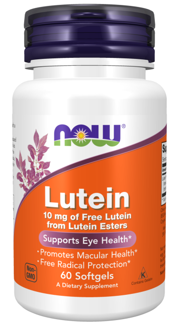 Lutein 10 mg - 60 Softgels Bottle Front