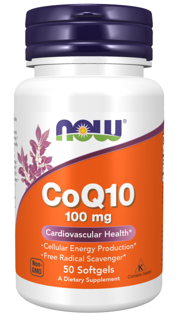 CoQ10 100 mg - 50 Softgels Bottle Front
