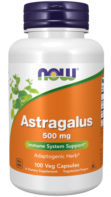 Astragalus 500 mg - 100 Veg Capsules Bottle Front